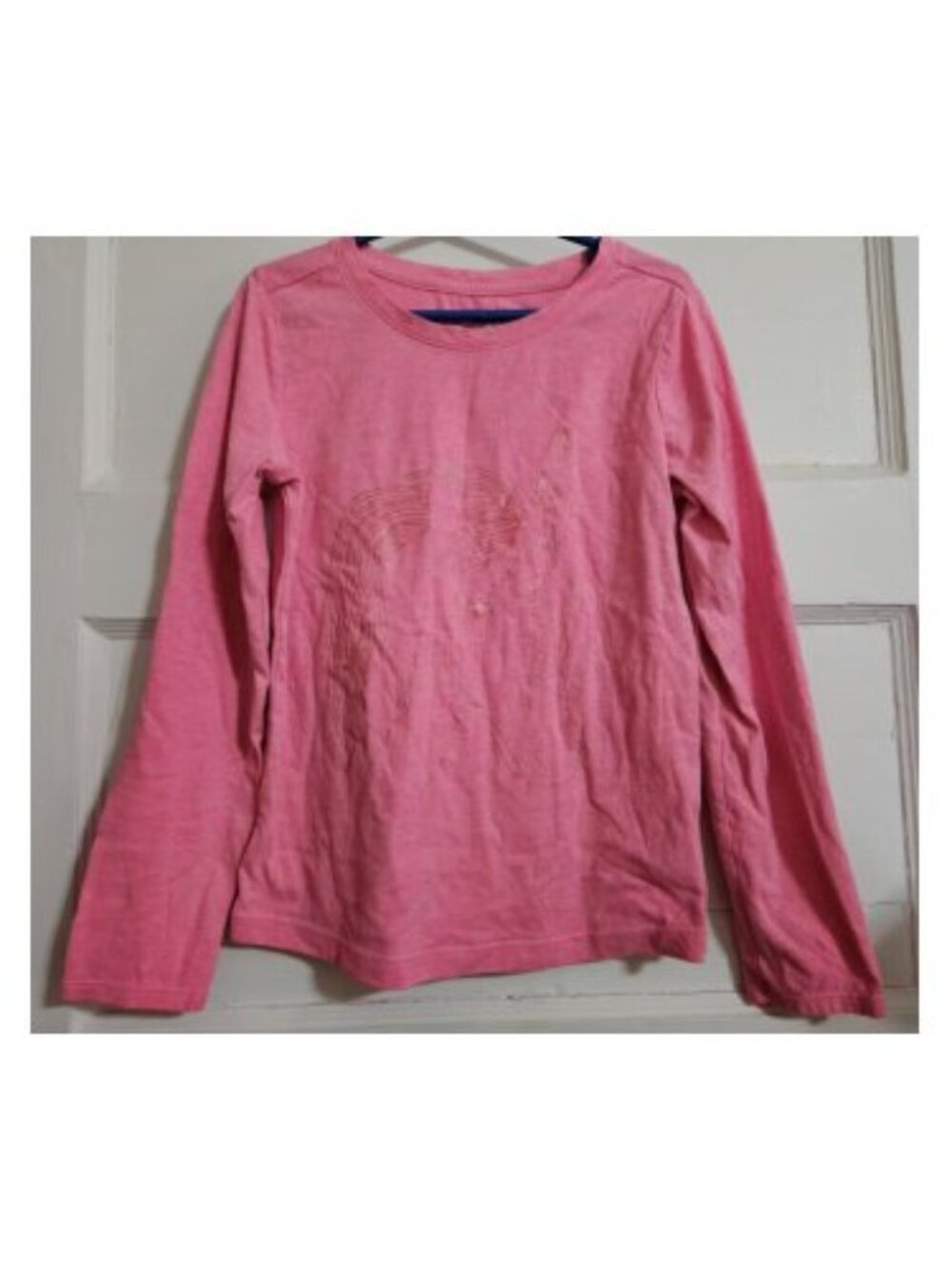 CAT & JACK Pink Sparkly Gold Unicorn Long Sleeved Top Girls Size 7-8